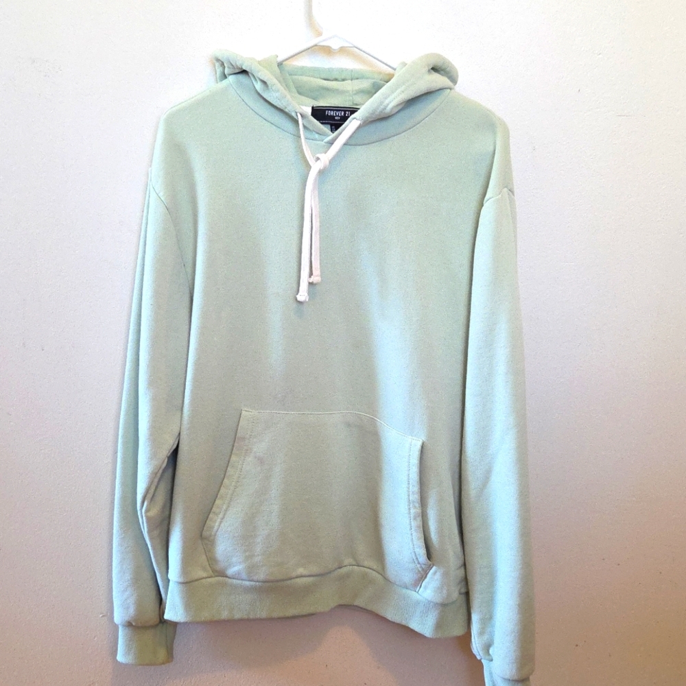 💚Forever 21 Mint Green Pullover Hoodie – Size L
